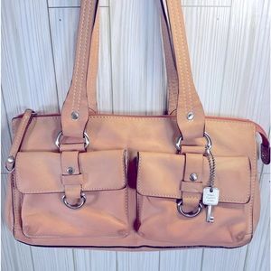 Vintage Fossil leather shoulder bag
